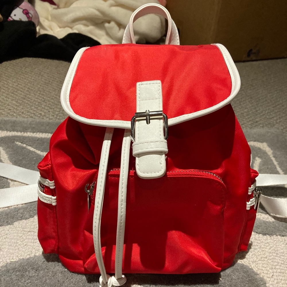 Wild fable white and red backpack